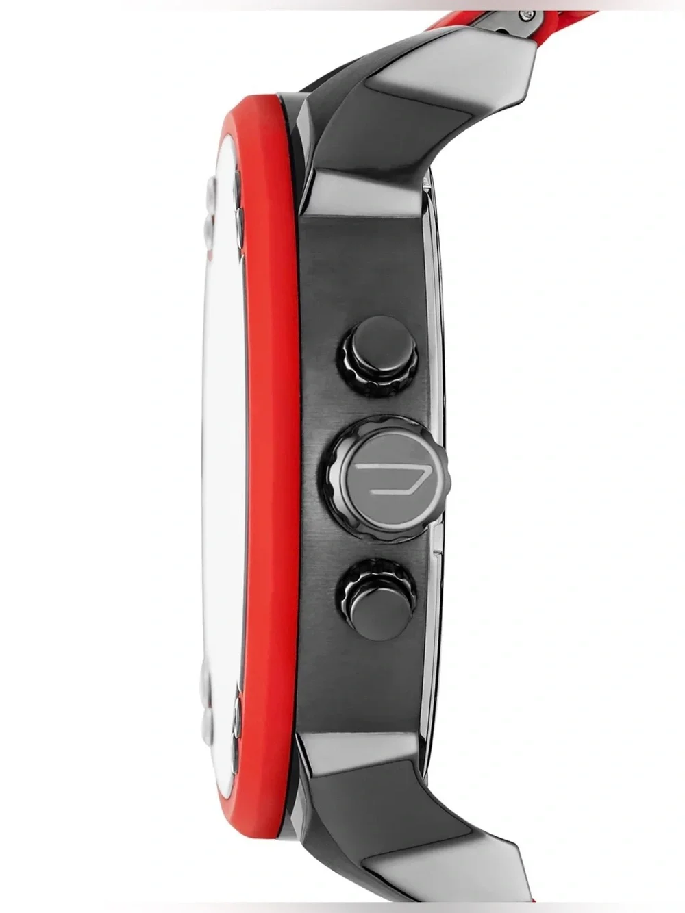 Diesel Chronograph Mr. Daddy 2.0 Red Silicone Strap Watch 55x66mm DZ7370